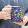 Persian Ceramic Coffee Mug Traditional Tile