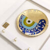 Decorative Wooden Wall Key Holder with the Deign Cheshm Nazar CN45