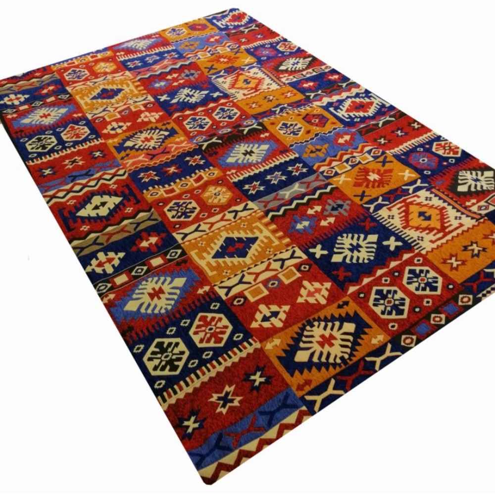 Large Boho Persian Style Indoor Floor Mat Bokhara