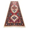 Hand-Knotted Persian Heriz Atoosa Runner Rug (Classical Floral Medallion) - Red Wool