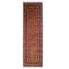 Hand-Knotted Persian Kamand Runner Rug (Tribal All-over Mahi / Herati) - Brown Kork Wool