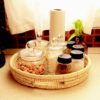 Persian Handwoven Palm Leaf Storage Basket Model Atena