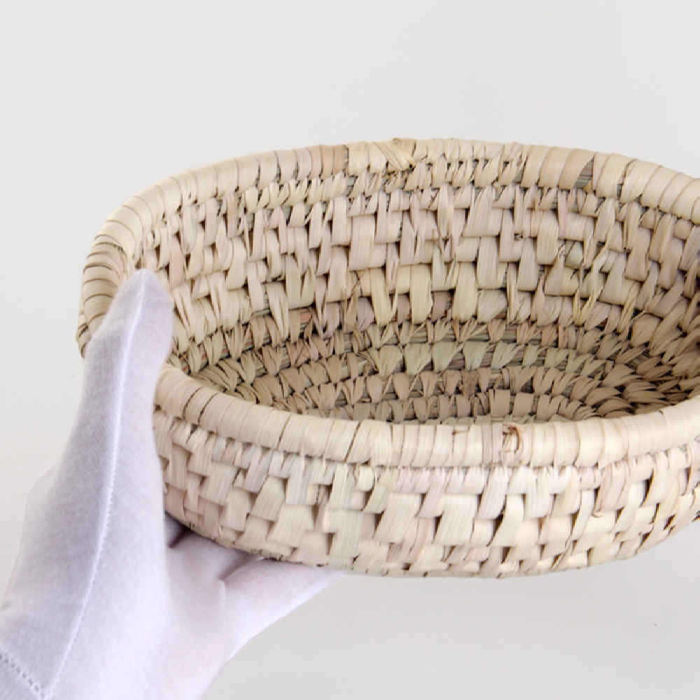 Persian Handwoven Palm Leaf Storage Basket Model Hanieh
