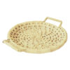 Persian Handwoven Palm Leaf Basket with Handles Model Nesa
