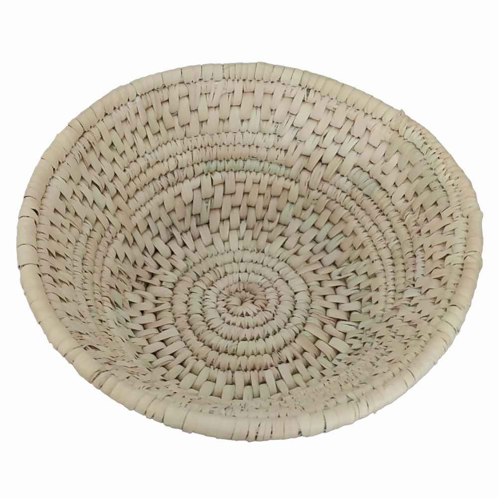 Persian Handwoven Palm Leaf Storage Basket Model Tanin