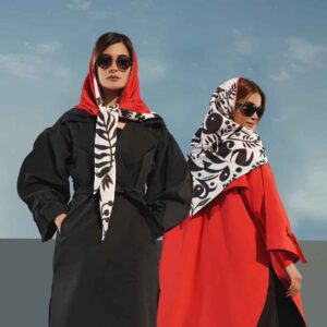 Silk Scarf for Women – Persian Artistic Print, Luxe and Vibrant Ashegh Design