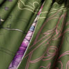 Persian Printed Silk Shawl Double Sided Artistic Calligraphy Atoosa