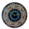 Stained Glass Wall Clock Floral Pattern Model Khoram