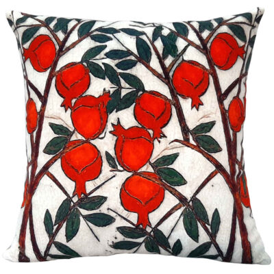 Persian Velvet Cushion Cover - Baghe Anar Design (Set of 2)
