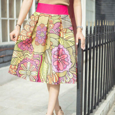 Persian A Line Skirt for Women Model Mehrgol