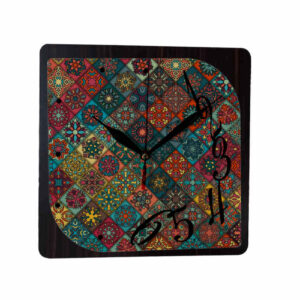 Persian-Inspired Analog Patterned Wall Clock – Kian