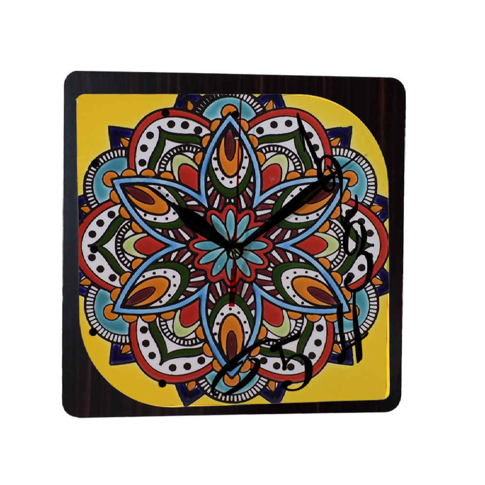 Persian-Inspired Analog Patterned Wall Clock – Mehr