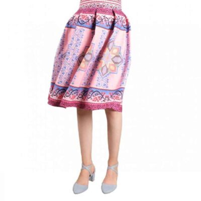 Pink Persian A Line Skirt for Women Model Sana