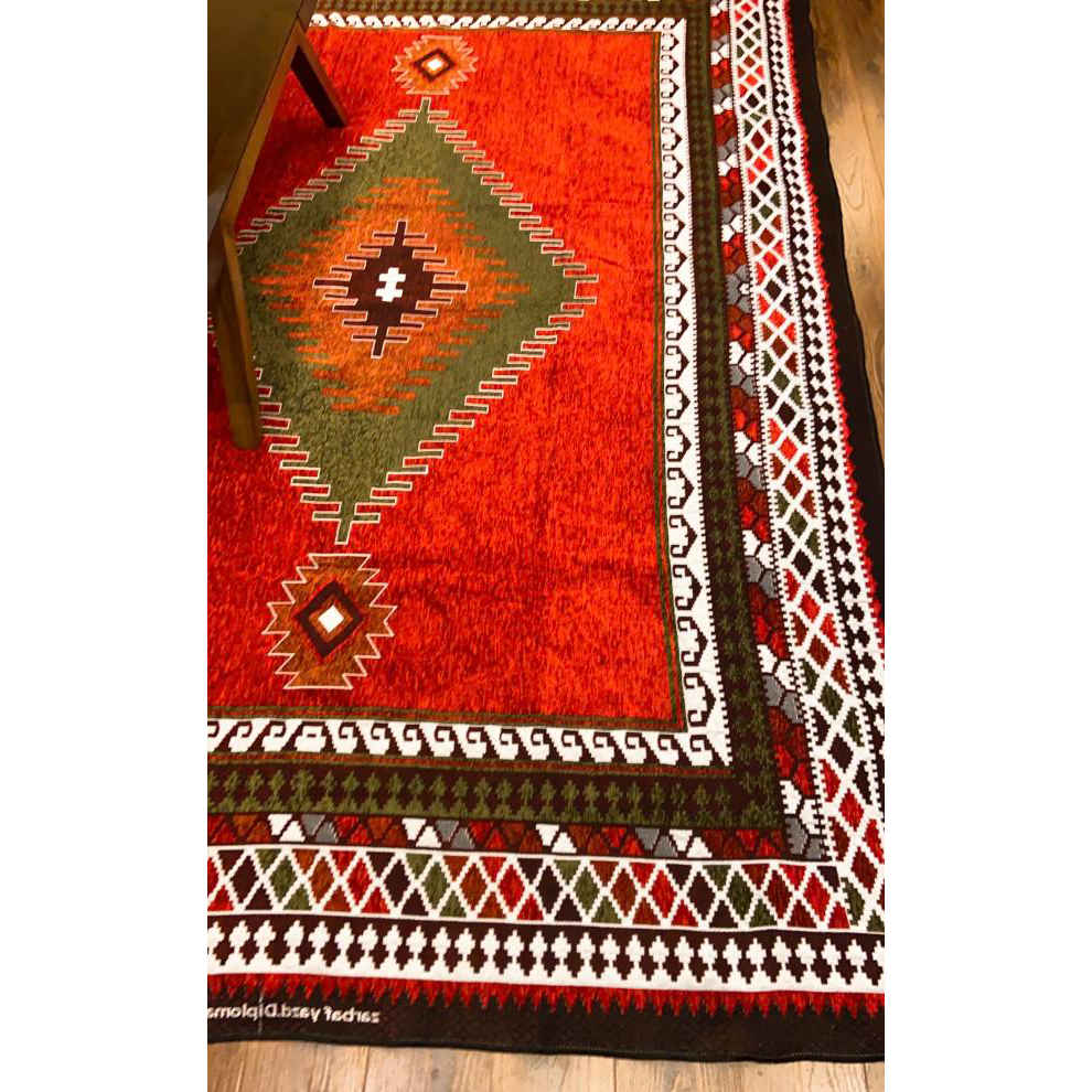Large Boho Persian Style Indoor Floor Mat Ashayerz