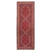 Hand-Knotted Persian Bijar Toranj Runner Rug (Traditional Mahi Medallion / Herati) - Red Wool
