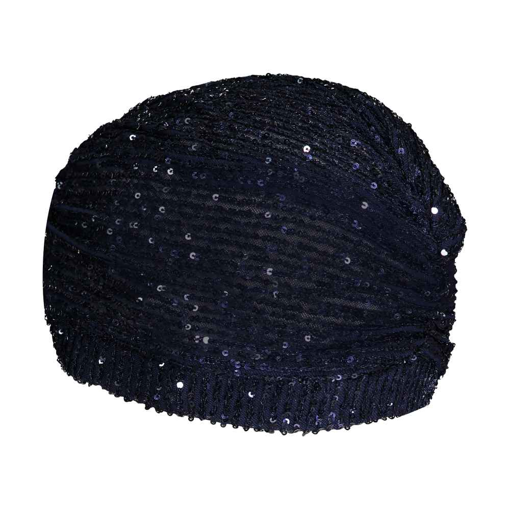 Sequin Head Scarf Turban Model HRM1016