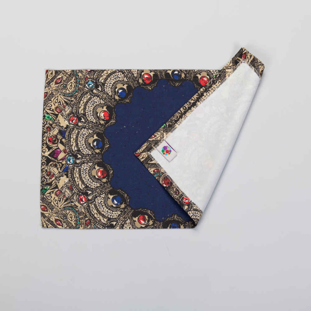 Set of 4 Blue Fabric Placemats Under the Plate – Model Gohar