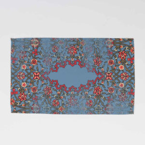 Set of 4 Blue Fabric Placemats Under the Plate – Model Sama