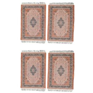 Set of 4 Polyester Fabric Placemats – Rug Style Model Barzin