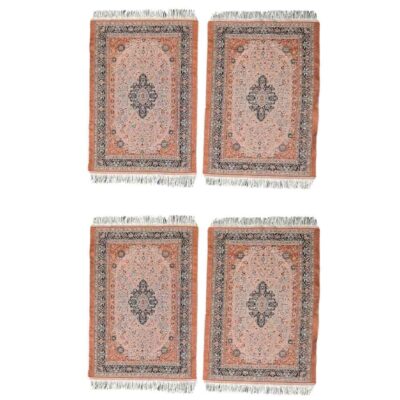 Set of 4 Polyester Fabric Placemats – Rug Style Model Barzin
