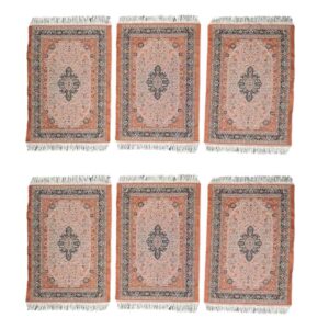 Set of 6 Polyester Fabric Placemats – Rug Style Model Almas