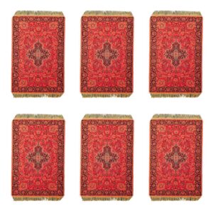 Set of 6 Polyester Fabric Placemats – Rug Style Model Rana