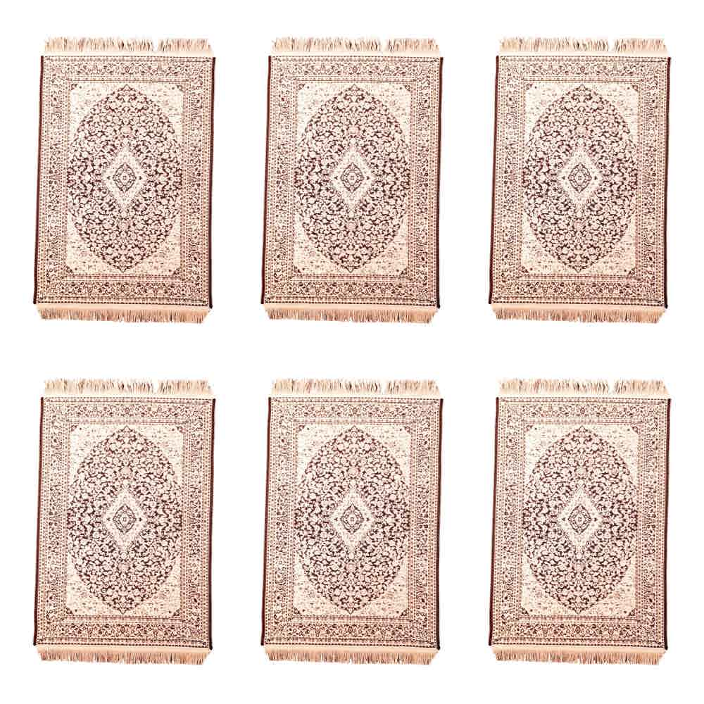 Set of 6 Polyester Fabric Placemats – Rug Style Model Sarv