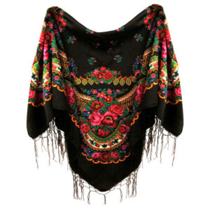 Torkaman Ethnic Cotton Scarf Model Araz