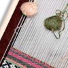 Handcrafted Persian Wooden Wall Key Holder - Carpet Weaving Machine