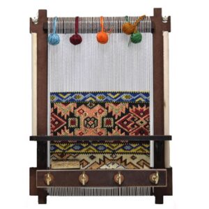 Ceramic Wall Key Holder – with Wooden Frame & Model Tile