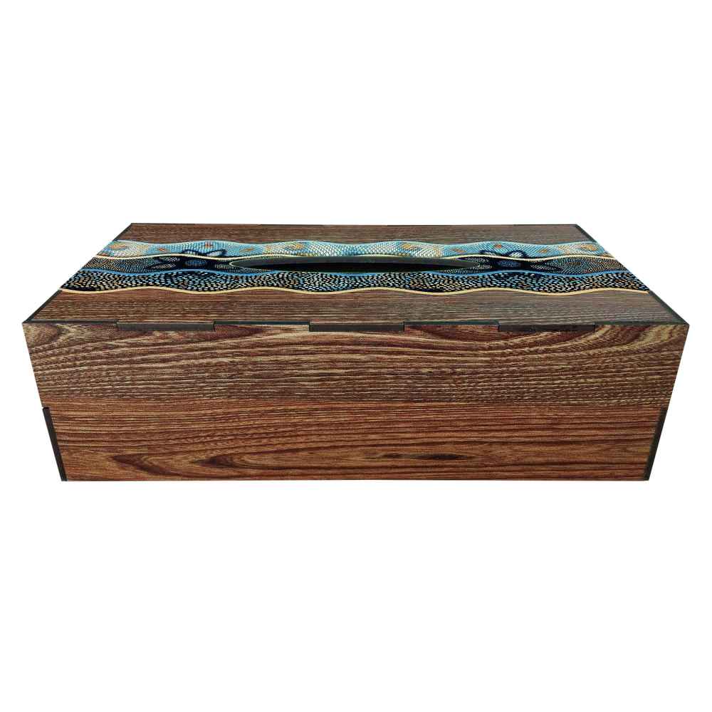 Rustic Wooden Tissue Box Cover – Darya