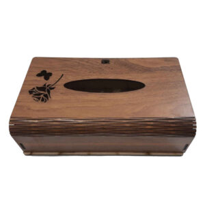 Rustic Wooden Tissue Box Cover – Parvaneh