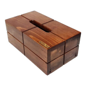 Rustic Wooden Tissue Box Cover – Telan