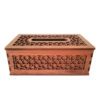 Rustic Wooden Tissue Box Cover – Traditional Design