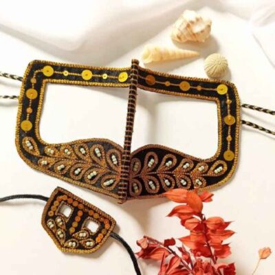 Handcrafted Battoulah Mask - Gulf Burqa Habib Model