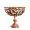 Decorative Copper Bowl Handcrafted Persian Engraved Gol-o Morgh