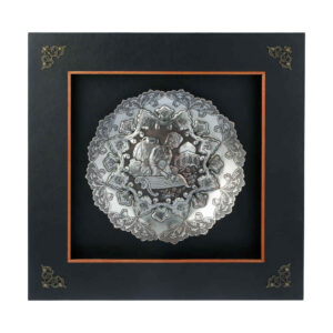 Handmade Framed Persian Engraved Copper Art Arg