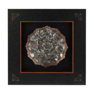 Handmade Framed Persian Engraved Copper Art Barjaste