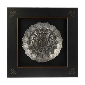 Handmade Framed Persian Engraved Copper Art Yavar