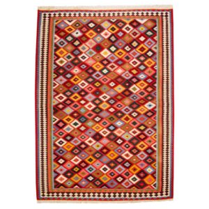 Persian Wool Kilim Rug Handwoven in Fars Traditional Atila