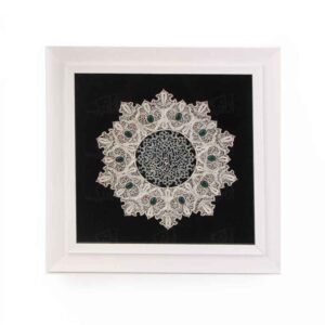 Framed Persian Filigree with Agate Art – Artistic Eslimi