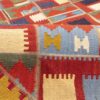 Traditional Ata Yellow Geometric Kilim Rug - Fars Wool & Cotton Blend
