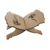 Foldable Wooden Quran Rehal Stand Holder with Basmala Pattern
