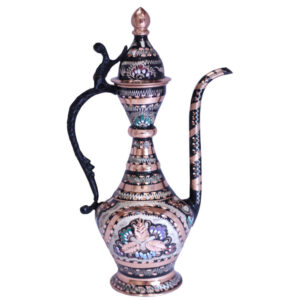Persian Copper Rosewater Sprinkler – Minakari Enameled