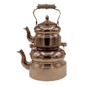 Persian Copper Double Teapot Durable and Hammered Homa