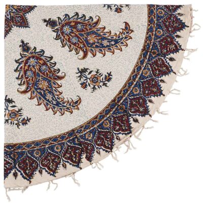 Iranian Tablecloth: Isfahan's Traditional Kalamkari Block Print Atarian