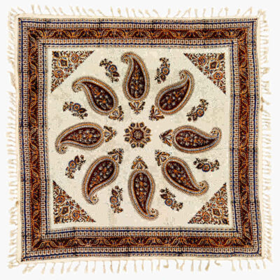 Iranian Tablecloth: Isfahan's Traditional Kalamkari Block Print Bina