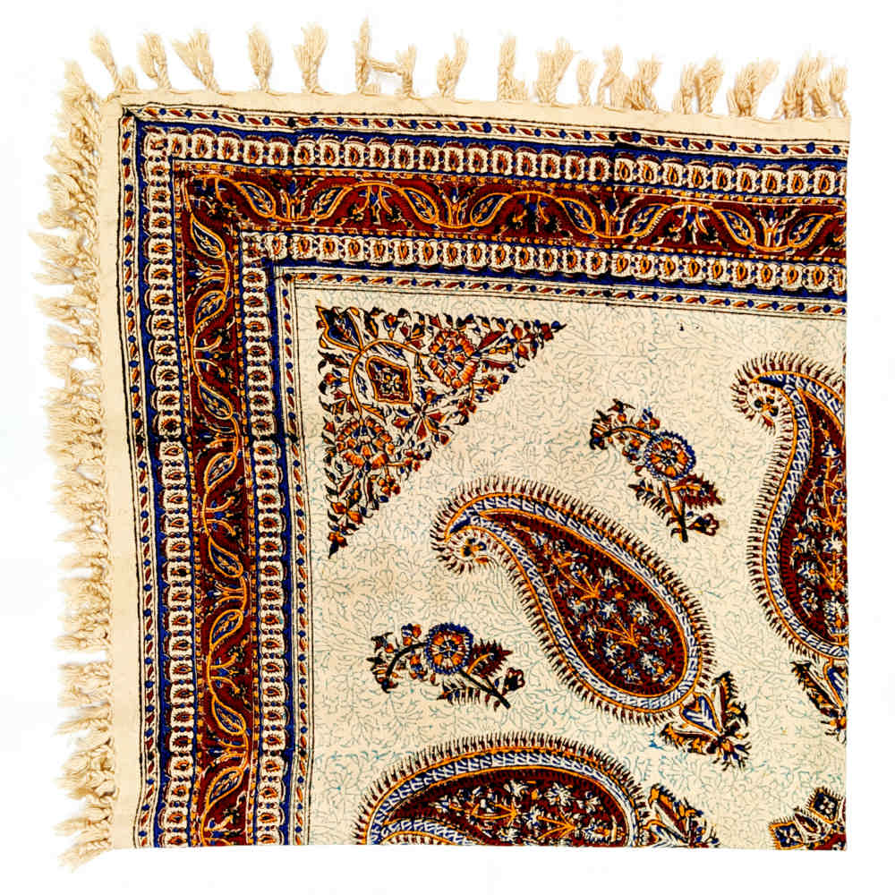 Iranian Tablecloth: Isfahan’s Traditional Kalamkari Block Print Bina