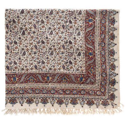 Iranian Tablecloth: Isfahan's Traditional Kalamkari Block Print Hoora