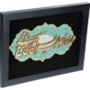 Framed Persian Marquetry Calligraphy Wood Inlay Art Sher